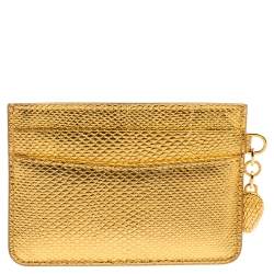 Bvlgari Gold Karung Serpenti Forever Card Holder