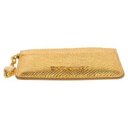 Bvlgari Gold Karung Serpenti Forever Card Holder