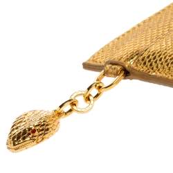 Bvlgari Gold Karung Serpenti Forever Card Holder