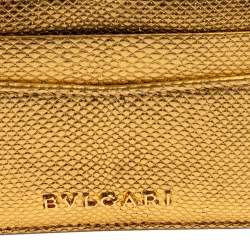 Bvlgari Gold Karung Serpenti Forever Card Holder