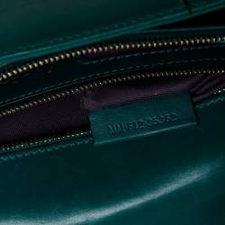 مملوكة مسبقًا حقيبة كتف بلغاري سيربينتي فوريفر جلد أخضر متوسطة بقلاب  