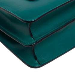 مملوكة مسبقًا حقيبة كتف بلغاري سيربينتي فوريفر جلد أخضر متوسطة بقلاب  