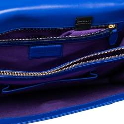 Bvlgari Blue Leather Large Serpenti Forever Flap Shoulder Bag