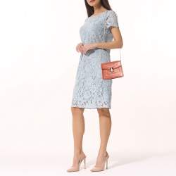 Bvlgari Coral Pink Leather Small Serpenti Forever Shoulder Bag