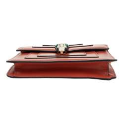 Bvlgari Coral Pink Leather Small Serpenti Forever Shoulder Bag