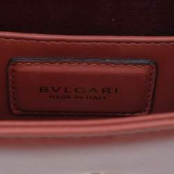Bvlgari Coral Pink Leather Small Serpenti Forever Shoulder Bag