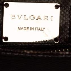 Pre Owned حقيبة كتف بلغاري سيربنتي فوريفر بيج/بني كارونغ متوسطة بقلاب