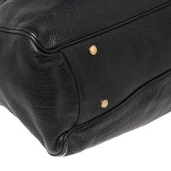 Pre Owned Bvlgari Black Leather Bonton Tote