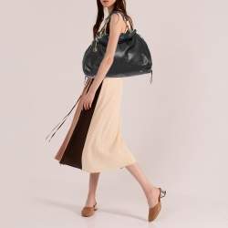 Pre Owned Bvlgari Black Leather Bonton Tote