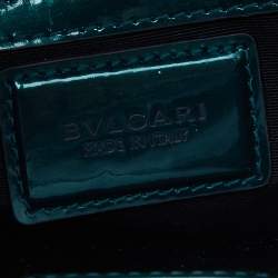 Bvlgari Green Patent Leather Medium Serpenti Forever Shoulder Bag
