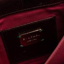 Pre Owned Bvlgari Burgundy Karung Serpenti Forever Flap Top Handle Bag
