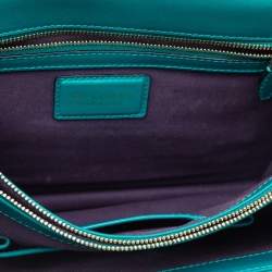 Pre Owned Bvlgari Green Leather Large Serpenti Forever Shoulder Bag