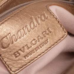Bvlgari Gold Leather Chandra Hobo