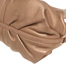 Bvlgari Gold Leather Chandra Hobo