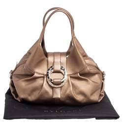 Bvlgari Gold Leather Chandra Hobo