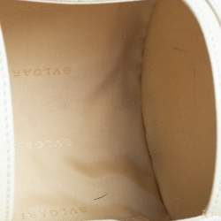 Bvlgari Beige Canvas and Leather Cylinder Bag