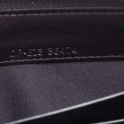 Pre Owned Bvlgari Black Leather Serpenti Forever Zip Around Wallet