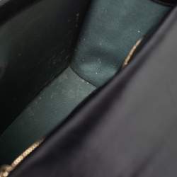 مملوكة مسبقًا Bvlgari Black Leather Serpenti Forever Shoulder Bag