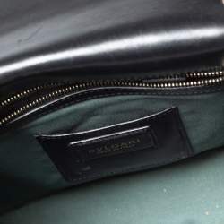 مملوكة مسبقًا Bvlgari Black Leather Serpenti Forever Shoulder Bag