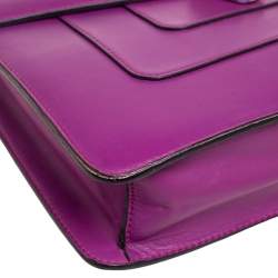 Bvlgari Purple Leather Small Serpenti Forever Shoulder Bag