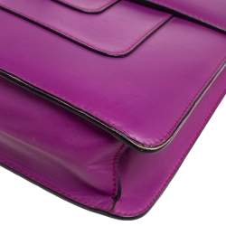 Bvlgari Purple Leather Small Serpenti Forever Shoulder Bag