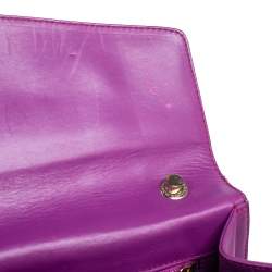 Bvlgari Purple Leather Small Serpenti Forever Shoulder Bag