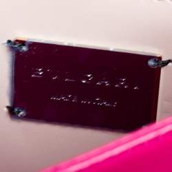 Pre Owned Bvlgari White Leather Embellished Serpenti Forever Flap Top Handle Bag