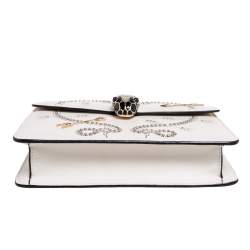 Bvlgari Off White Leather Pop Heart Serpenti Forever Shoulder Bag