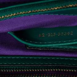 Bvlgari Green Leather Medium Serpenti Forever Shoulder Bag