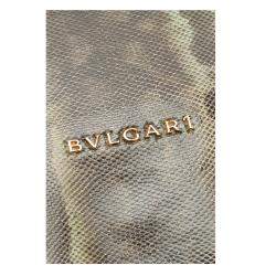 Bvlgari Beige/Brown Karung Medium Serpenti Forever Flap Shoulder Bag