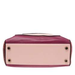 Bvlgari Tri Color Leather and Kurung Serpenti Scaglie Tote