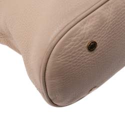 Pre Owned حقيبة كتف بلغاري ليوني جلد بيج