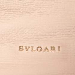 Pre Owned حقيبة كتف بلغاري ليوني جلد بيج