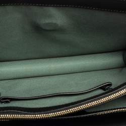 Pre Owned Bvlgari Black Leather Large Serpenti Forever Flap Shoulder Bag