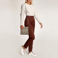 Bvlgari Beige Coated Canvas Sling Bag