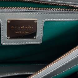 Bvlgari Grey Stingray and Leather Medium Serpenti Forever Shoulder Bag