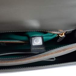 Bvlgari Grey Stingray and Leather Medium Serpenti Forever Shoulder Bag