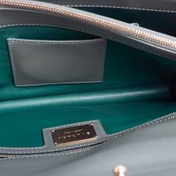Bvlgari Grey Stingray and Leather Medium Serpenti Forever Shoulder Bag