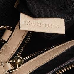 Bvlgari Tri Color Leather and Kurung Serpenti Scaglie Tote