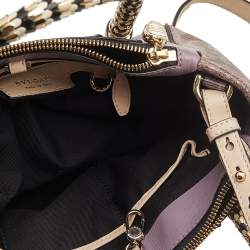 Bvlgari Tri Color Leather and Kurung Serpenti Scaglie Tote