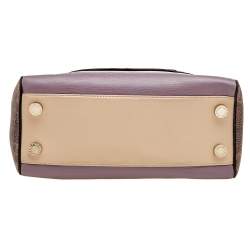 Bvlgari Tri Color Leather and Kurung Serpenti Scaglie Tote