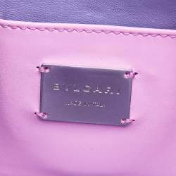 Bvlgari Pink Stingray And Leather Small Serpenti Shoulder Bag