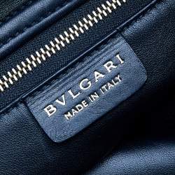 Pre Owned Bvlgari Black Quilted Leather Twistino Tina Shopper Tote