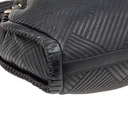 Pre Owned Bvlgari Black Quilted Leather Twistino Tina Shopper Tote