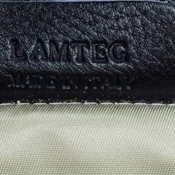 Pre Owned Bvlgari Black Canvas And Leather Front Pocket Satchel