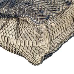  Bvlgari Gold Python Monete Shoulder Bag