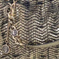  Bvlgari Gold Python Monete Shoulder Bag