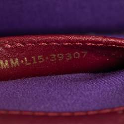 Bvlgari Burgundy Leather Serpenti Forever Top Handle Bag