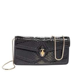 Bvlgari Metallic Multicolor Python Serpenti Forever Chain Clutch - ShopStyle