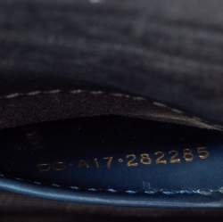 Pre Owned حقيبة كتف بلغاري سيربنتي فوريفر جلد أزرق ميتاليك لامع